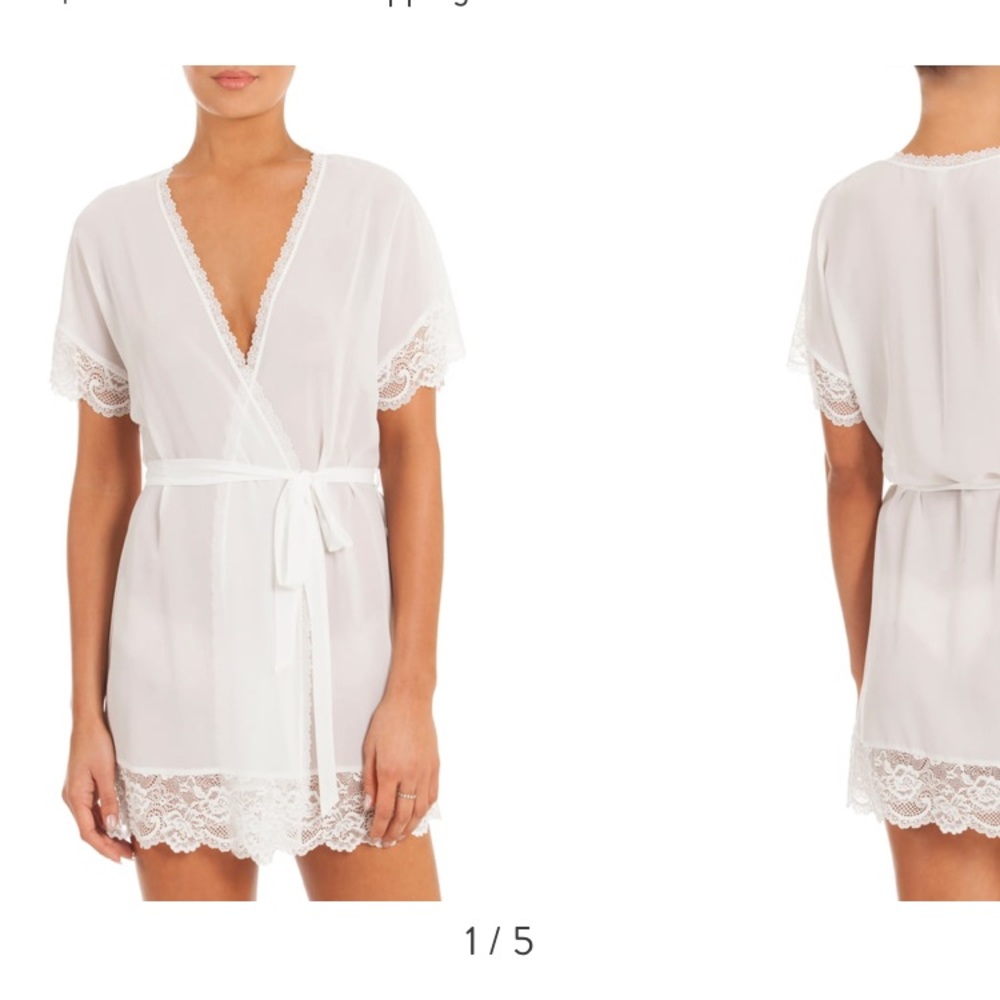 NWT Chiffon Bridal Robe (S) by In Bloom by Jonquil